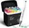 Ohuhu Alcohol Markers Brush Tip - AP Certificated Double Tipped Art Marker Set for Artist Adults Coloring Illustration- 72 Colors - Refillable - Brush and Chisel/ Brush and Fine Dual Tips - Honolulu 2/ Honolulu 2B of Ohuhu Markers